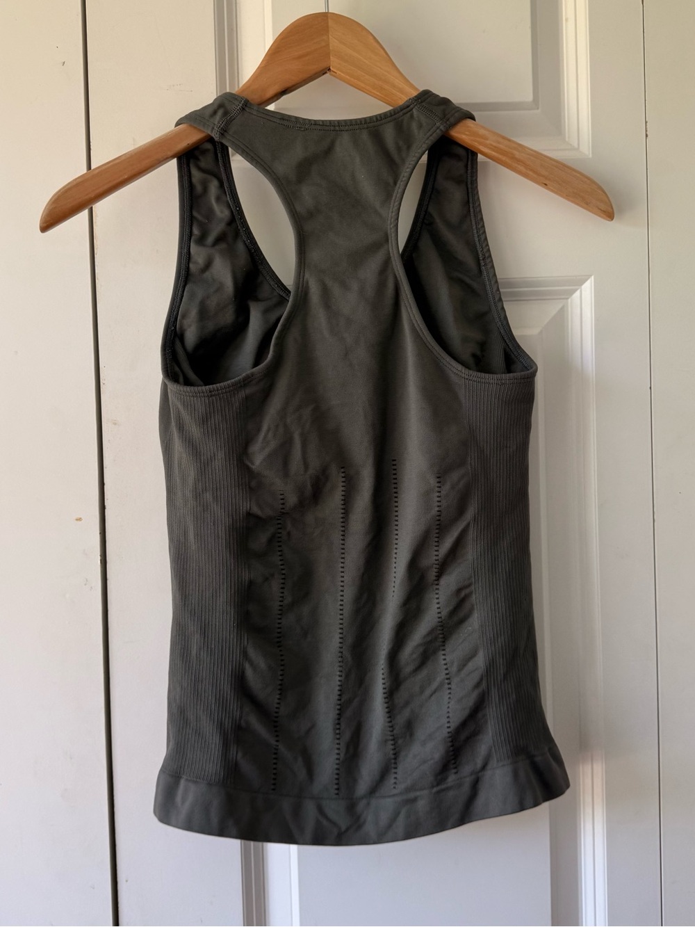 New Balance Grey Racerback Performance Tank Top - Picture 2 of 6
